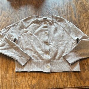 Grey Buttoned Cardigan